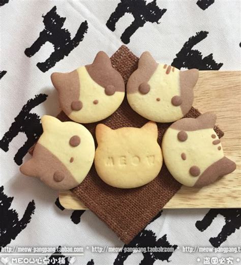 Meow Biscuits Kawaii Food Cute Food Pinterest Cute Baking