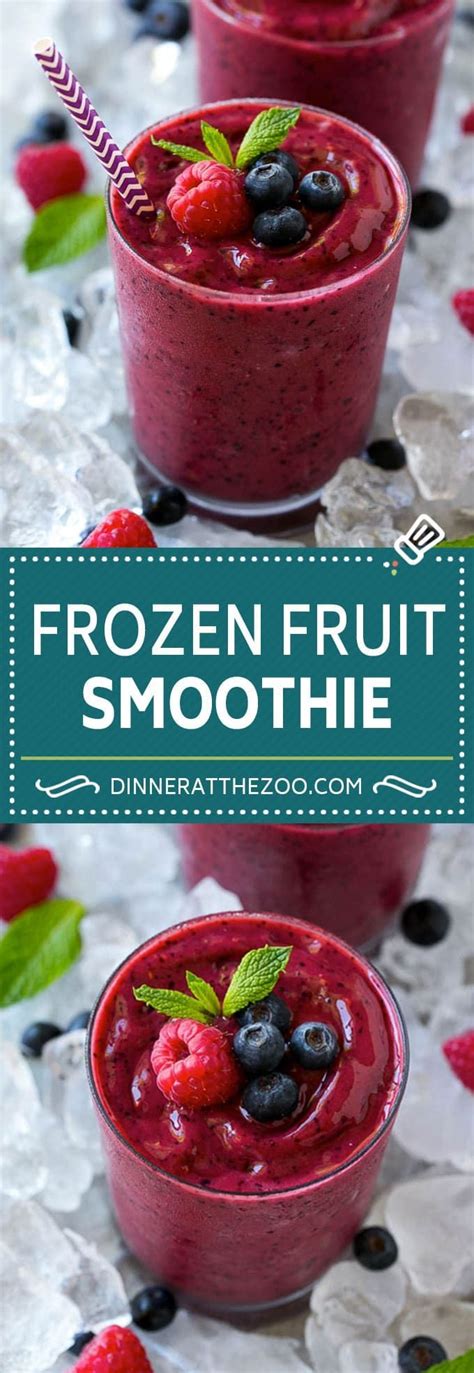 Frozen Fruit Smoothie Berry Smoothie Healthy Smoothie
