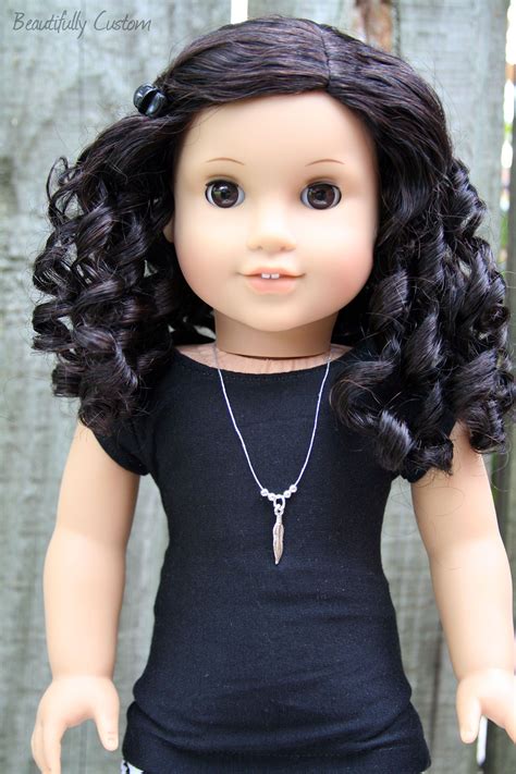 Ppwigs.com sales online with men toupee 10x8inch full head men's wig 13cm real human hair 100% human hair,fast shipping worldwide. Custom American Girl Doll ~ Brown Eyes and Short Curly ...