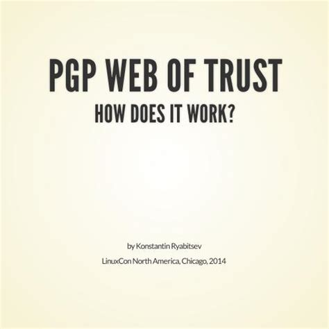 Pgp Web Of Trust