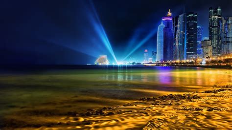 1920x1080 Doha Qatar Skyline Laptop Full Hd 1080p Hd 4k Wallpapers