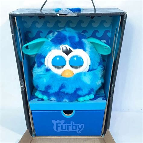 Furby Boom Wave Blue Turquoise Talking Interactive Pet Hasbro New