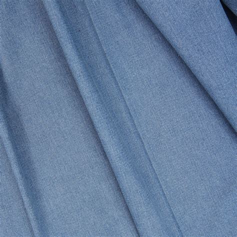 Chambray Blue Stretch Cotton Denim 9oz Bloomsbury Square Dressmaking