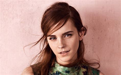 Actress Eyes Women Looking At Viewer Face Emma Watson Simple Background Auburn Hair Open