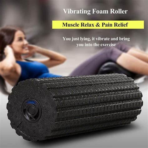 Vibrating Electric Massage Roller Foam Roller Deep Muscle Massage In 2020 Deep Muscle Massage