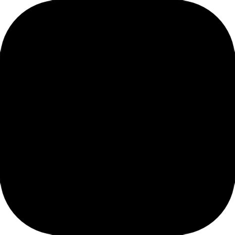 Black Rounded Shape Shapes Square Dark Cool Icons Squares Icon