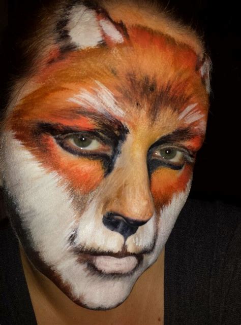 Fox Bear Halloween Facepainting Makeup Anna Pogodzinska