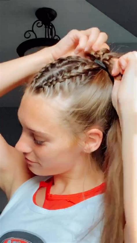 Running Hairstyles Track Hairstyles Braided Ponytail Hairstyles Cute