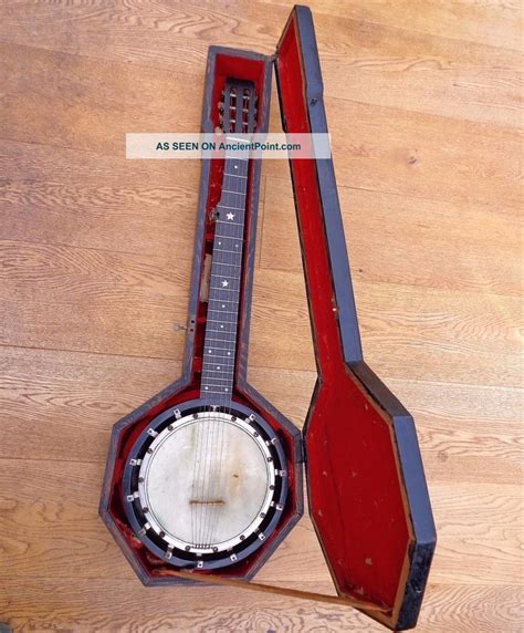 Antique W E Temlett Apollo No 3 7 String Tenor Zither Banjo