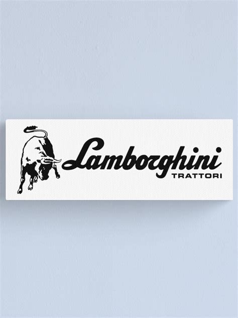Tractor Lamborghini Trattori Logo Canvas Print By Stephenyopper
