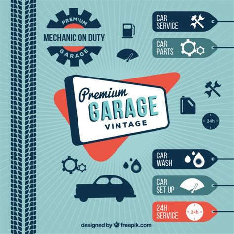 Vintage car wash | Free Vector
