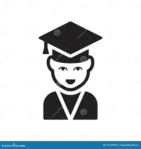 Graduated Icon Trendy Graduated Logo Concept On White Background From