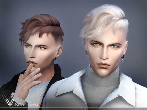 Wingssims Wings Os1210 Sims 4 Hair Male Sims Sims 4 Cloud Hot Girl