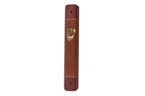 Wooden Mezuzah Organic Mezuzah Classic Wood Mezuzah Etz Ron