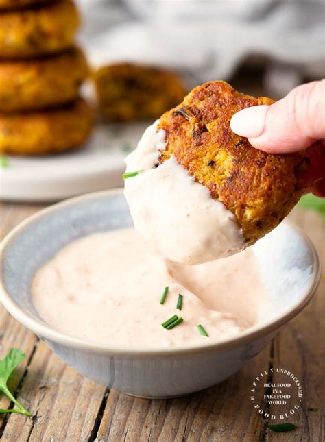 Roasted Cauliflower Fritters With A Bloomin Onion Dipping Sauce