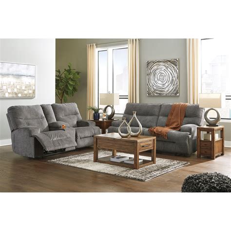 Benchcraft Coombs 4530281 Contemporary 2 Seat Reclining Sofa Westrich