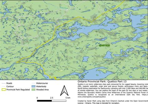 Ontario Provincial Park Quetico Part 13 Map By Xavier Maps Avenza Maps
