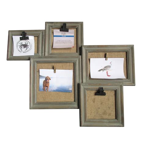 Buy the Gray Collage Frame with Clips, 5-Opening, Catalina By Studio
