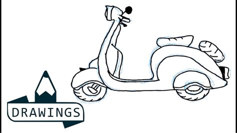 How To Draw A Real Scooter Use Our Simple And Step By Step Drawing