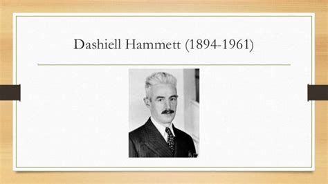 2 Dashiell Hammett Bio