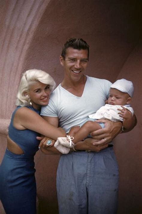 actress jayne mansfield with her husband mickey hargitay and their daughter mariska 1964 r