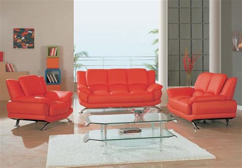 Modern Red Leather Sofa Living Room Ideas Baci Living Room