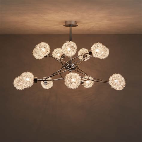 Hello guys today i have brought latest 2020 modern ceiling lightning design ideas for your home. Caelus Chrome Effect 14 Lamp Ceiling Light | Departments ...