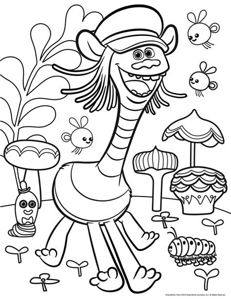 Free Printable The Trolls Coloring Pages