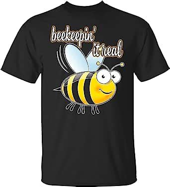 Amazon Beekeeping It Real Funny Bee Beekeeper T Shirt Clothing