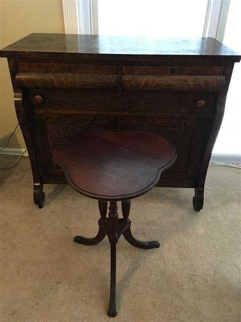 Antique Buffet And Clover Side Table Northern Furniture Company Of