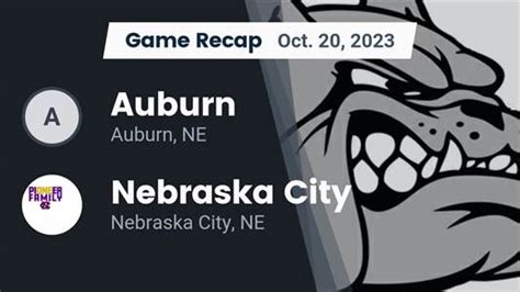 Football Game Recap Nebraska City Pioneers Vs Auburn Bulldogs