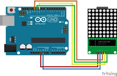 8x8 Led Matrix Interfacing With Arduino Hackster Io Riset