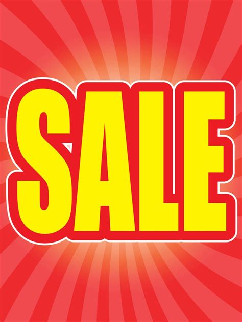 Sale 18x24 Store Business Retail Promotion Signs