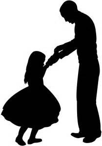 Father And Daughter Dancing Silhouette Free Vector Silhouettes