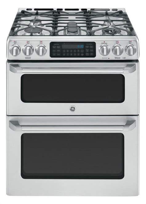 Ge Cafe 67 Cu Ft Double Oven Gas Range With Self Cleaning Convection