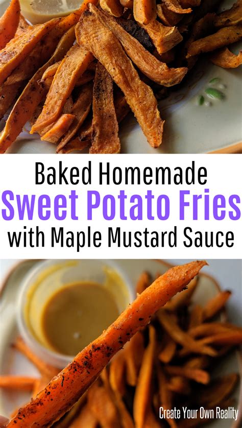 Healthy, crispy baked sweet potato fries are completely possible! Sweet Potato Fries with Maple Mustard Sauce | Recipe ...