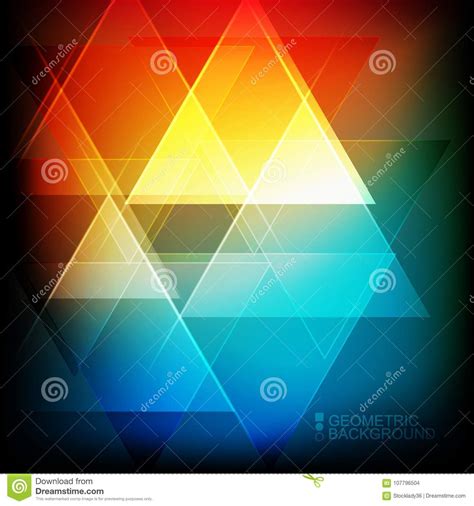Modern Colorful Geometric Backgrounds Collection Stock Vector