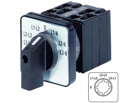 M10h E V3g2 Voltmeter Selector Switch Switch 20a Door Mount 3 Line