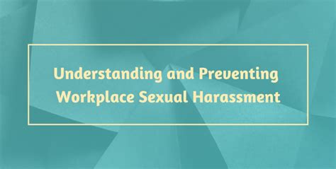 Understanding And Preventing Workplace Sexual Harassment Tarshi Elearning