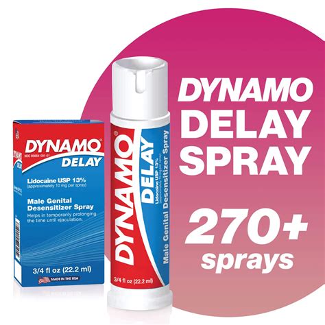 dynamo delay male desensitizing spray with 270 sprays per bottle