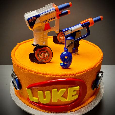 Nerf Birthday Cake Decorations Marlyn Walston