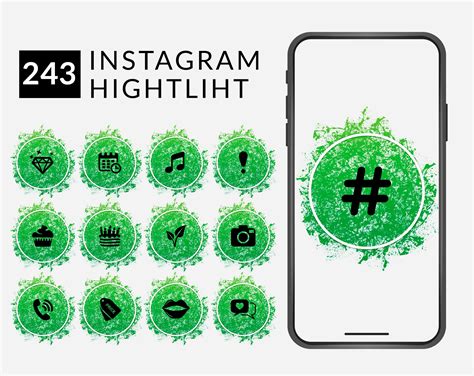 Thankfully, icon packs are here to pick up the slack. 243 Green silver Instagram Highlight Covers Instagram ...