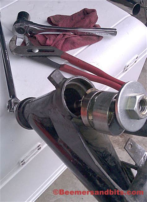 In most cases, the trellis. Pulling steering races from BMW motorcycle frame | Beemers ...
