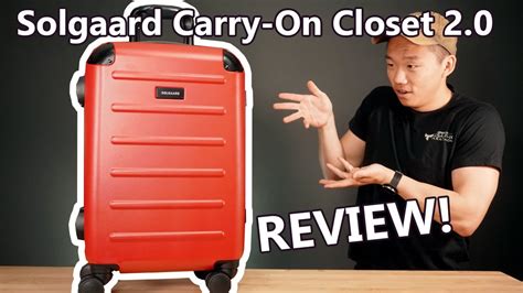 Review Solgaard Carry On Closet 20 Luggage Review Youtube