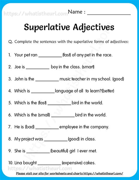 Superlative Adjectives 2 Your Home Teacher