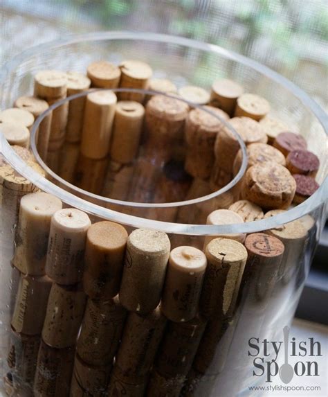 Diy Wine Cork Vase Filler Stylish Spoon Wine Cork Diy Crafts