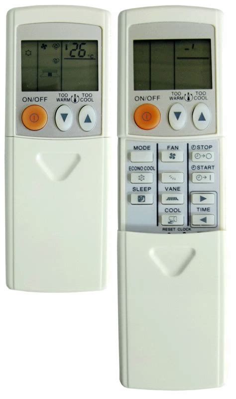 The remote control on the other hand allows the user to conveniently control the different functions of the aircon unit wirelessly and from a distance. REPLACEMENT FOR MITSUBISHI AIRCON REMOTE KP-06ES