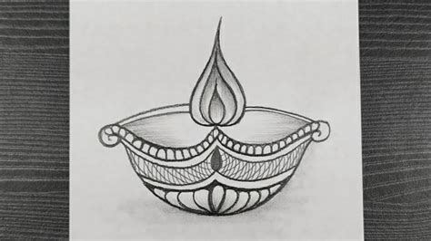 Diya Drawing For Diwali Festival How To Draw Diya Drawing Diwali