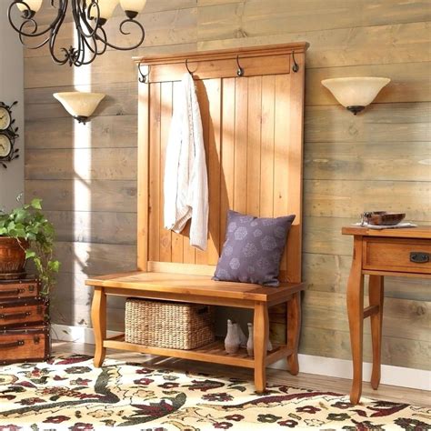 Entryway Bench Coat Rack Diy Antique And Set Hall Tree With Storage