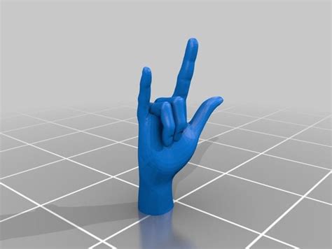 I Love You Ily American Sign Language 3d Printing Diy 3d